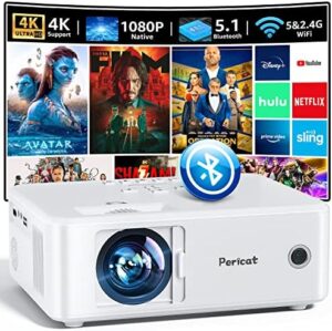 Projector with WiFi and Bluetooth, 5G Wi...