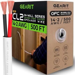 GearIT 14/2 Speaker Wire (500 Feet) 14AW...