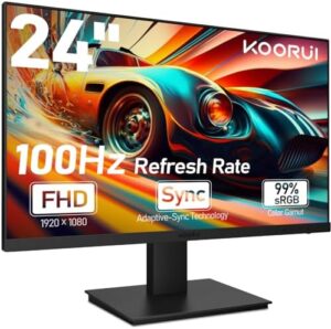 KOORUI 24 Inch Computer Monitor FHD 1920...