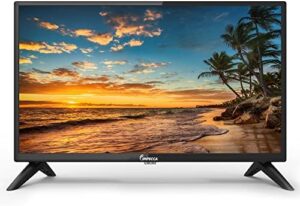 Impecca 24-Inch LED HD TV, 720p, Frameless TV, Remote Control Included, Built-in HDMI/USB/AV in/Optical Ports