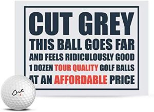 Cut Grey Golf Balls, 3 Piece Urethane (O...