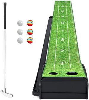 Losbenco Golf Putting Green Mat with Put...