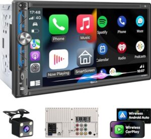 PLZ Wireless Double Din Car Stereo Apple...