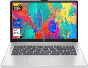 HP 2023 Newest 17 Laptop, 13th Gen Intel Core i5-1335U 10-core Processor, 32GB RAM, 1TB SSD, 17" FHD Anti-Glare Display, Backlit Keyboard, Wi-Fi 6 & B...