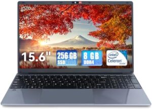 15.6 Inch Laptop,8GB DDR4 256GB SSD,Wind...