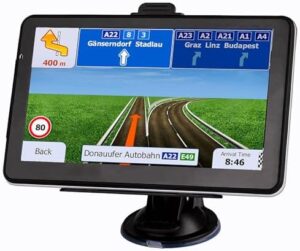 GPS Navigation for Car, Latest 2024 Map 7 inch Touch Screen Car GPS 256-8GB, Voice Turn Direction Guidance, Support Speed and Red Light Warning, Pre-I...