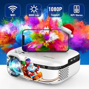 WiFi Portable Projector, 1080P Supported...