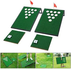 OOFIT Golf Cornhole Game Set Combined Po...