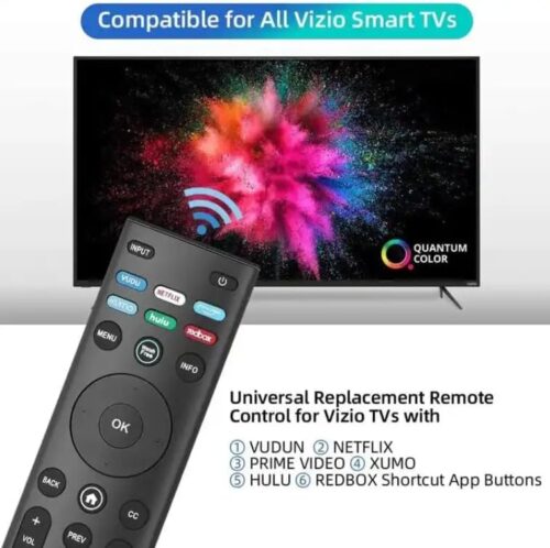 Universal Remote Control, for VIZIO All LED LCD HD 4K UHD HDR Smart TVs - Image 2