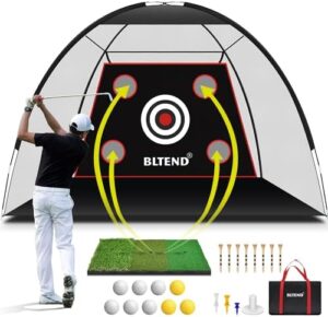 Bltend Golf Net - 10x7ft Golf Practice N...