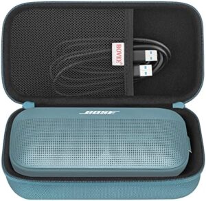 BOVKE Hard Travel Speaker Case for Bose SoundLink Flex Bluetooth Portable Speaker, Extra Mesh Pocket for Bluetooth Speakers Bose Charger, Charging Cab...