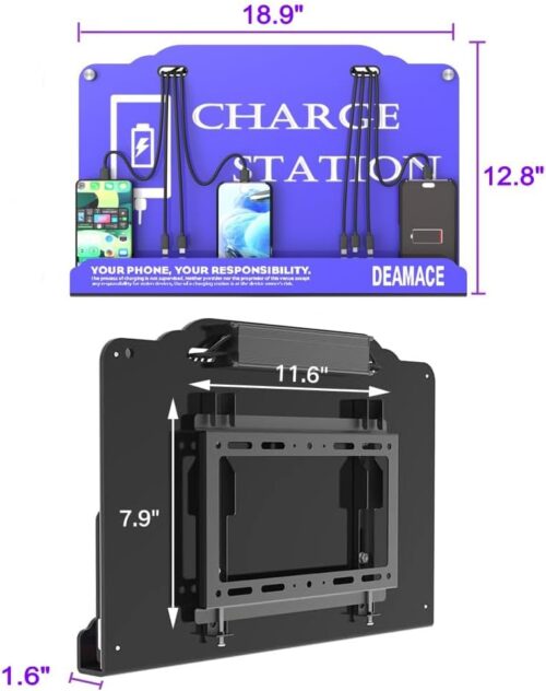 Wall Mounted Cell Phone Charging Station... - Image 2