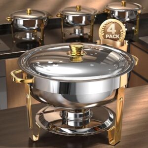 Chafing Dishes for Buffet 4 Pack, 5QT [W...