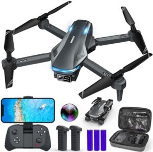 Drone with Camera for Adults, 1080P FPV Drones for kids Beginners with Upgrade Altitude Hold, Voice Control, Gestures Selfie, 90° Adjustable Lens, 3D ...