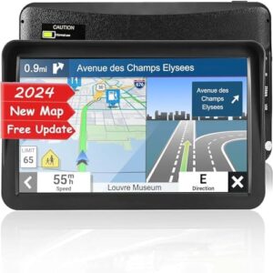 GPS Navigation for Car Truck RV, GPS Navigator with 9 inch, 2024 Maps (Free Lifetime Updates), Truck GPS Commercial Drivers, Semi Trucker GPS Navigati...