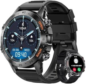 Military Smart Watch for Men Bluetooth C...