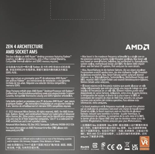 AMD Ryzen 5 7600X 6-Core, 12-Thread Unl... - Image 4