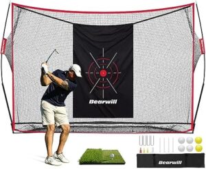 Bearwill Golf Net, 10x7ft Heavy Duty Gol...