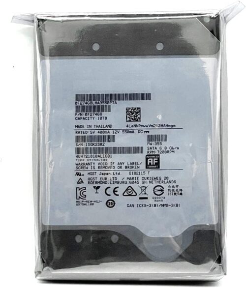 Hitachi WD HGST He10 (HUH721010ALE601) 10TB 7200RPM 128MB Cache SATA 6.0Gb/s 3.5inch Enterprise Hard Drive - 5 Year Warranty (Renewed) - Image 2